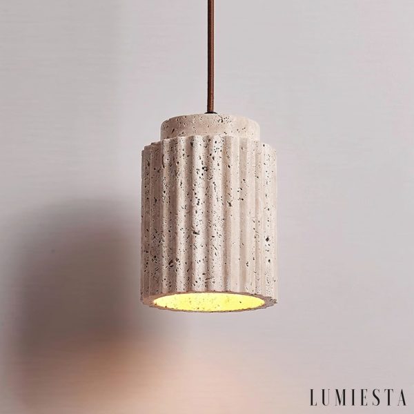 Lumiesta-aurevna-lampa-wiszca-trawertynowa-ta-metalowa-do-jadalni-12-h16-cm-8.jpg Aurevna - Lampa wisząca trawertynowa, żółta metalowa do jadalni, Ø12 H16 cm