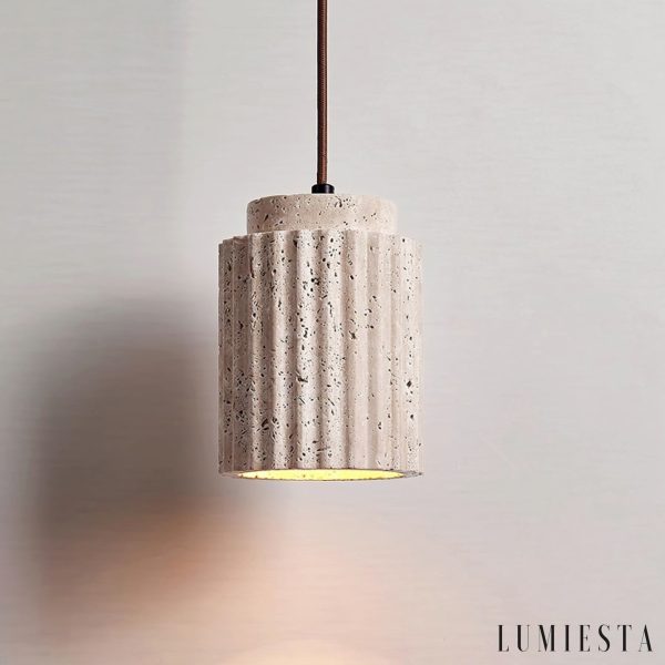 Lumiesta-aurevna-lampa-wiszca-trawertynowa-ta-metalowa-do-jadalni-12-h16-cm-9.jpg Aurevna - Lampa wisząca trawertynowa, żółta metalowa do jadalni, Ø12 H16 cm