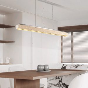 Barcelis - Plafon trawertynowy, żółty do salonu, Ø120 x 9 cm