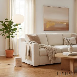 Lumiesta-bellagia-lampa-podogowa-zota-z-tym-trawertynem-do-salonu-33-x-150-cm-6.jpg Bellagia - Lampa podłogowa złota z żółtym trawertynem do salonu, Ø33 x 150 cm