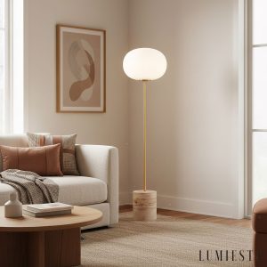 Lumiesta-bellagia-lampa-podogowa-zota-z-tym-trawertynem-do-salonu-33-x-150-cm-7.jpg Bellagia - Lampa podłogowa złota z żółtym trawertynem do salonu, Ø33 x 150 cm