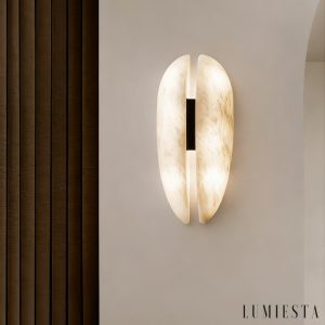 Citaria - Lampa wisząca nowoczesna alabastrowa, czarno-biała do salonu, Ø19/23 cm