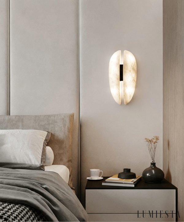 Citaria - Lampa wisząca nowoczesna alabastrowa, czarno-biała do salonu, Ø19/23 cm