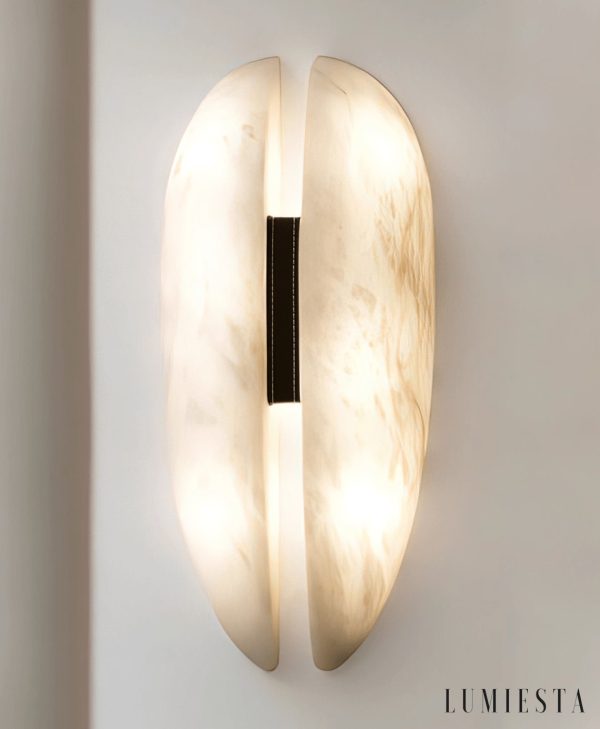 Citaria - Lampa wisząca nowoczesna alabastrowa, czarno-biała do salonu, Ø19/23 cm