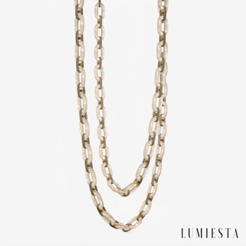 Costieris - Lampa wisząca glamour, złota i biała do salonu, Ø50/80/100/120/165 cm