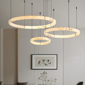Galaphera - Lampa wisząca nowoczesna, czarno-biała do salonu, Ø50/80/100 cm