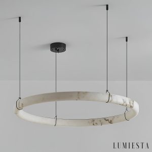 Galaphera - Lampa wisząca nowoczesna, czarno-biała do salonu, Ø50/80/100 cm