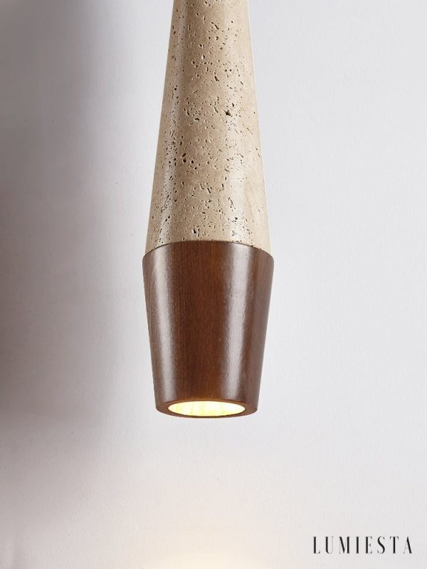 Lumiesta-latialis-lampa-wiszca-skandynawska-orzechty-trawertyn-nad-st-8xh37cm-5.jpg Latialis - Lampa wisząca skandynawska, orzech/żółty trawertyn, nad stół, Ø8xH37cm