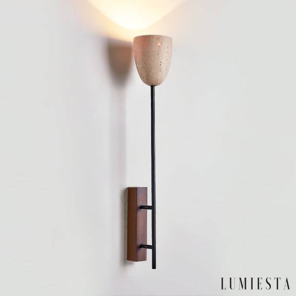 Lumiesta-lausanna-lampa-wiszca-trawertynowa-orzechowa-do-salonu-12-x-7188-cm-1.jpg Lausanna - Lampa wisząca trawertynowa, orzechowa do salonu, Ø12 x 71/88 cm