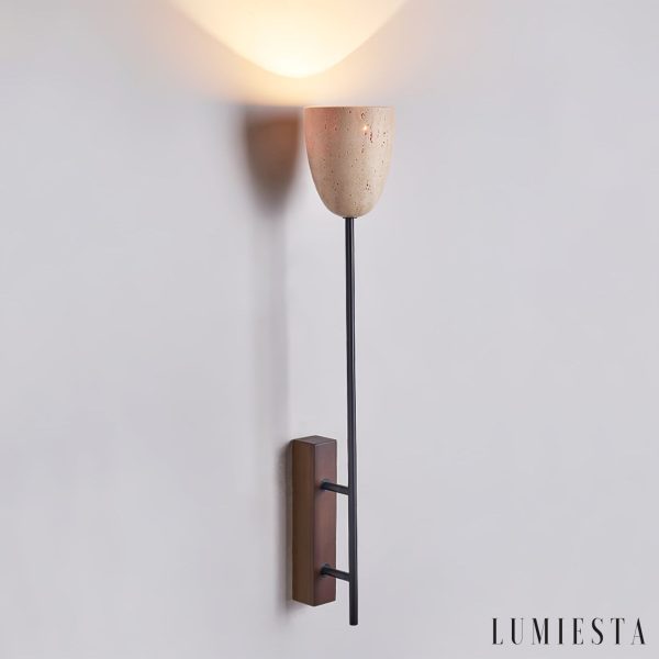 Lumiesta-lausanna-lampa-wiszca-trawertynowa-orzechowa-do-salonu-12-x-7188-cm-2.jpg Lausanna - Lampa wisząca trawertynowa, orzechowa do salonu, Ø12 x 71/88 cm