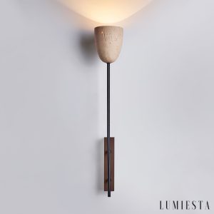 Lumiesta-lausanna-lampa-wiszca-trawertynowa-orzechowa-do-salonu-12-x-7188-cm-3.jpg Lausanna - Lampa wisząca trawertynowa, orzechowa do salonu, Ø12 x 71/88 cm
