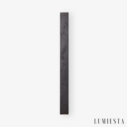 Limana - Lampa wisząca trawertynowa, czarna, do jadalni, Ø5 x 60/90/120 cm