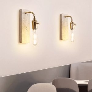 Lumiesta-lisboris-lampa-wiszca-trawertynowa-czarnazota-do-salonu-8xh23-cm-4.jpg Lisboris - Lampa wisząca trawertynowa, czarna/złota do salonu Ø8xH23 cm