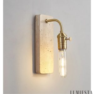 Lumiesta-lisboris-lampa-wiszca-trawertynowa-czarnazota-do-salonu-8xh23-cm-5.jpg Lisboris - Lampa wisząca trawertynowa, czarna/złota do salonu Ø8xH23 cm