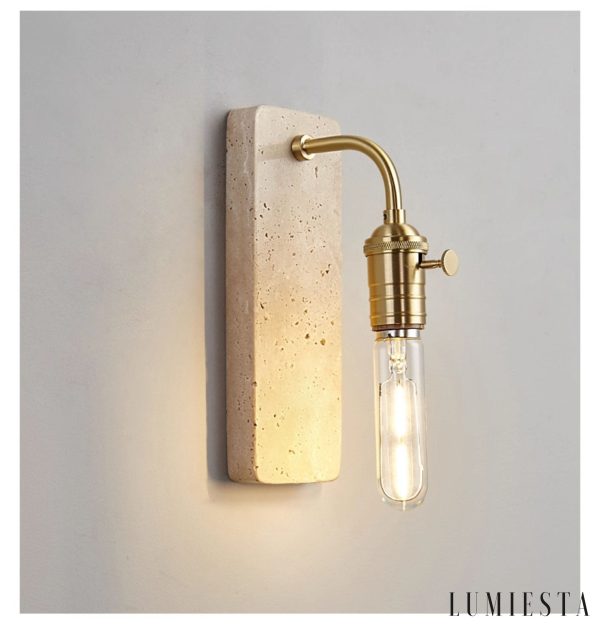 Lumiesta-lisboris-lampa-wiszca-trawertynowa-czarnazota-do-salonu-8xh23-cm-5.jpg Lisboris - Lampa wisząca trawertynowa, czarna/złota do salonu Ø8xH23 cm