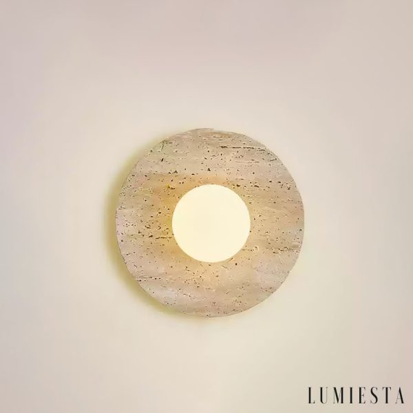 Lumiesta-lucernis-kinkiet-trawertynowy-do-salonu-i-sypialni-tybiay-2530-cm-6.jpg Lucernis - Kinkiet trawertynowy do salonu i sypialni, żółty/biały Ø25/30 cm