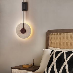 Lumiesta-lumaria-kinkiet-trawertynowy-nowoczesny-czarny-do-salonu-30-x-75-cm-4.jpg Lumaria - Kinkiet trawertynowy nowoczesny, czarny, do salonu, Ø30 x 75 cm