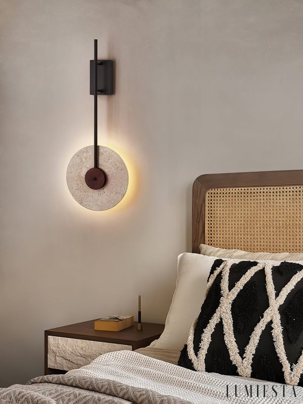 Lumiesta-lumaria-kinkiet-trawertynowy-nowoczesny-czarny-do-salonu-30-x-75-cm-4.jpg Lumaria - Kinkiet trawertynowy nowoczesny, czarny, do salonu, Ø30 x 75 cm