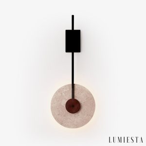 Lumiesta-lumaria-kinkiet-trawertynowy-nowoczesny-czarny-do-salonu-30-x-75-cm-8.jpg Lumaria - Kinkiet trawertynowy nowoczesny, czarny, do salonu, Ø30 x 75 cm