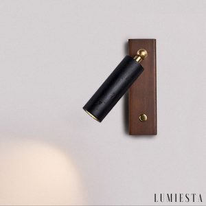 Lumiesta-lyonis-lampa-wiszca-nowoczesna-czarny-trawertyn-i-orzech-nad-st-4x12-cm-3.jpg Lyonis - Lampa wisząca nowoczesna, czarny trawertyn i orzech, nad stół Ø4x12 cm