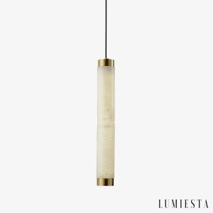 Lumiesta-machoria-lampa-wiszca-nowoczesna-zoto-biaa-do-jadalni-8-x-5060-cm.jpg Machoria - Lampa wisząca nowoczesna złoto-biała, do jadalni, Ø8 x 50/60 cm