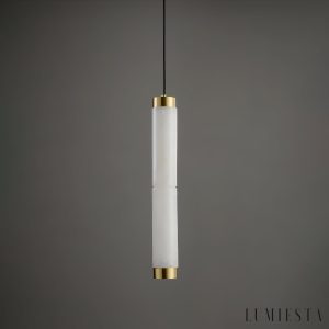 Lumiesta-machoria-lampa-wiszca-nowoczesna-zoto-biaa-do-jadalni-8-x-5060-cm-4.jpg Machoria - Lampa wisząca nowoczesna złoto-biała, do jadalni, Ø8 x 50/60 cm