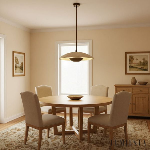 Lumiesta-manaura-lampa-wiszca-skandynawska-drewniana-orzech-do-jadalni-25-x-h8-cm-1.jpg Manaura - Lampa wisząca skandynawska drewniana, orzech do jadalni, Ø25 x H8 cm