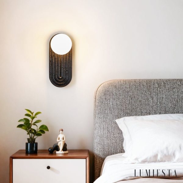 Lumiesta-marsevia-kinkiet-trawertynowy-nowoczesny-czarnybiay-do-salonu-11x25-cm-1.jpg Marsevia - Kinkiet trawertynowy nowoczesny, czarny/biały do salonu, Ø11x25 cm