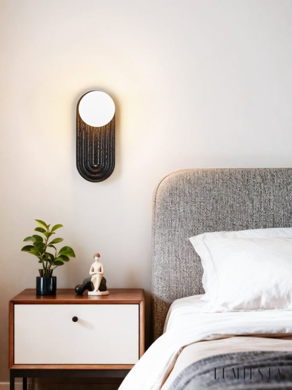 Lumiesta-marsevia-kinkiet-trawertynowy-nowoczesny-czarnybiay-do-salonu-11x25-cm-2.jpg Marsevia - Kinkiet trawertynowy nowoczesny, czarny/biały do salonu, Ø11x25 cm