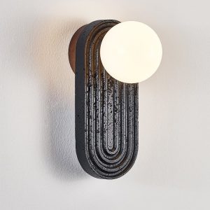 Lumiesta-marsevia-kinkiet-trawertynowy-nowoczesny-czarnybiay-do-salonu-11x25-cm-5.jpg Marsevia - Kinkiet trawertynowy nowoczesny, czarny/biały do salonu, Ø11x25 cm