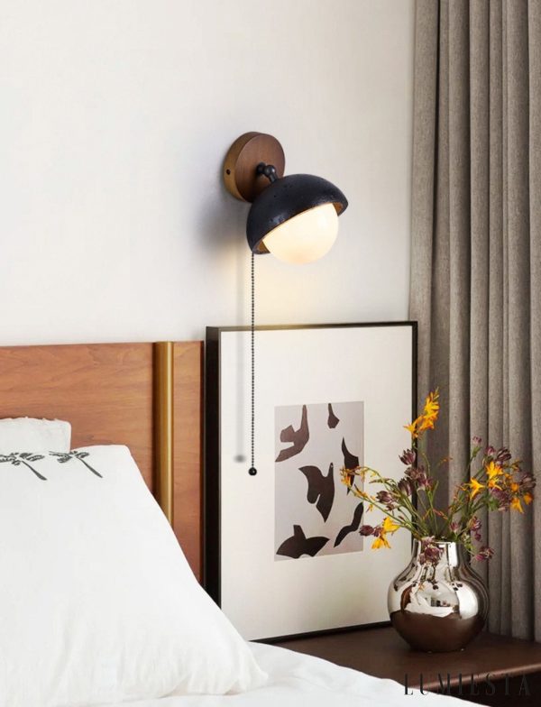 Lumiesta-mediterris-kinkiet-trawertynowy-czarny-z-orzechem-do-salonu-15x19-cm-5.jpg Mediterris - Kinkiet trawertynowy, czarny z orzechem do salonu, Ø15x19 cm