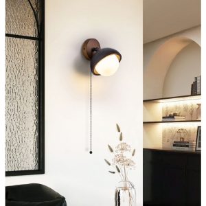 Lumiesta-mediterris-kinkiet-trawertynowy-czarny-z-orzechem-do-salonu-15x19-cm-6.jpg Mediterris - Kinkiet trawertynowy, czarny z orzechem do salonu, Ø15x19 cm