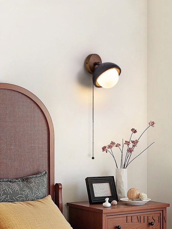 Lumiesta-mediterris-kinkiet-trawertynowy-czarny-z-orzechem-do-salonu-15x19-cm-9.jpg Mediterris - Kinkiet trawertynowy, czarny z orzechem do salonu, Ø15x19 cm