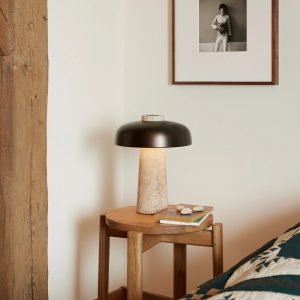 Lumiesta-montreuxa-lampa-stoowa-trawertynowa-ta-metalowa-do-salonu-2435-cm-5.jpg Montreuxa - Lampa stołowa trawertynowa, żółta, metalowa do salonu, Ø24/35 cm