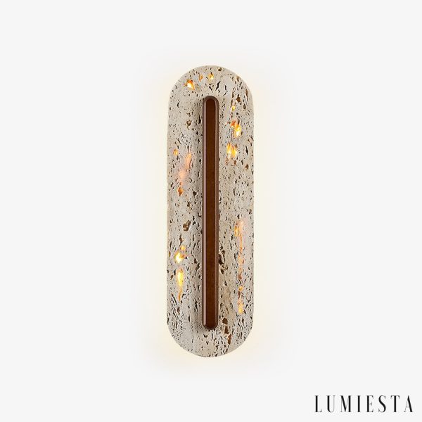 Lumiesta-orvetria-lampa-wiszca-trawertynowa-orzechowa-do-salonu-11-x-35-cm.jpg Orvetria - Lampa wisząca trawertynowa, orzechowa do salonu, Ø11 x 35 cm