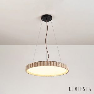 Lumiesta-provenxia-lampa-wiszca-trawertynowa-tybiay-nad-st-32x7-cm-2.jpg Provenxia - Lampa wisząca trawertynowa, żółty/biały, nad stół, Ø32x7 cm