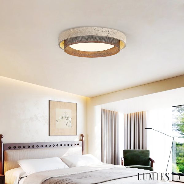 Lumiesta-ravellis-lampa-sufitowa-trawertynowa-to-biaa-do-salonu-424757-cm-1.jpg Ravellis - Lampa sufitowa trawertynowa żółto-biała do salonu, Ø42/47/57 cm