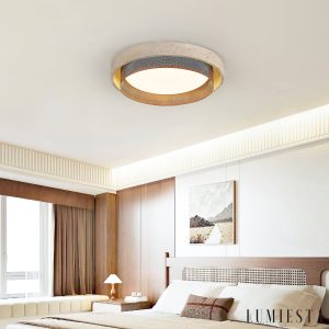 Lumiesta-ravellis-lampa-sufitowa-trawertynowa-to-biaa-do-salonu-424757-cm-3.jpg Ravellis - Lampa sufitowa trawertynowa żółto-biała do salonu, Ø42/47/57 cm