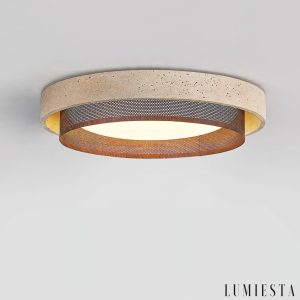 Lumiesta-ravellis-lampa-sufitowa-trawertynowa-to-biaa-do-salonu-424757-cm-4.jpg Ravellis - Lampa sufitowa trawertynowa żółto-biała do salonu, Ø42/47/57 cm