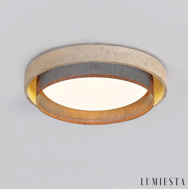 Lumiesta-ravellis-lampa-sufitowa-trawertynowa-to-biaa-do-salonu-424757-cm-5.jpg Ravellis - Lampa sufitowa trawertynowa żółto-biała do salonu, Ø42/47/57 cm