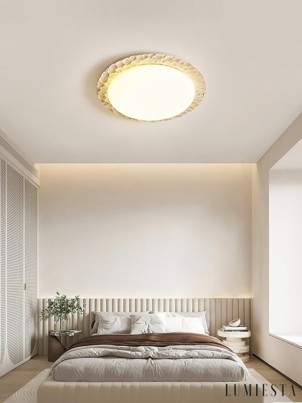 Lumiesta-rhodosia-lampa-sufitowa-trawertynowa-to-biaa-do-salonu-50-x-10-cm-4.jpg Rhodosia - Lampa sufitowa trawertynowa, żółto-biała do salonu Ø50 x 10 cm