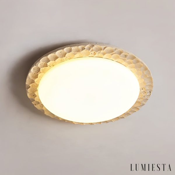 Lumiesta-rhodosia-lampa-sufitowa-trawertynowa-to-biaa-do-salonu-50-x-10-cm-6.jpg Rhodosia - Lampa sufitowa trawertynowa, żółto-biała do salonu Ø50 x 10 cm