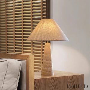 Lumiesta-riminix-lampa-stoowa-trawertynowa-to-biaa-do-salonu-3540x52-cm-2.jpg RiminiX - Lampa stołowa trawertynowa, żółto-biała do salonu, Ø35/40x52 cm