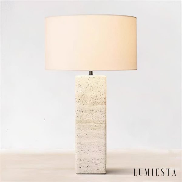 Lumiesta-riminix-lampa-stoowa-trawertynowa-to-biaa-do-salonu-3540x52-cm-5.jpg RiminiX - Lampa stołowa trawertynowa, żółto-biała do salonu, Ø35/40x52 cm