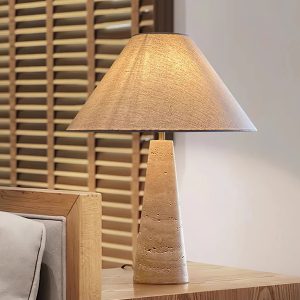 Lumiesta-riminix-lampa-stoowa-trawertynowa-to-biaa-do-salonu-3540x52-cm-8.jpg RiminiX - Lampa stołowa trawertynowa, żółto-biała do salonu, Ø35/40x52 cm