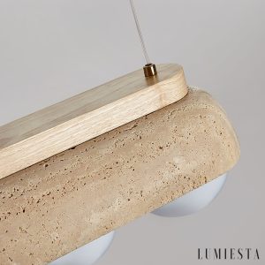 Lumiesta-sardiniax-lampa-wiszca-ty-trawertyn-i-drewno-do-jadalni-2740-x-h15-cm-7.jpg Sardiniax - Lampa wisząca żółty trawertyn i drewno do jadalni, Ø27/40 x H15 cm