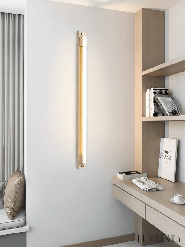 Lumiesta-slonevyr-kinkiet-nowoczesny-orzechty-trawertyn-do-salonu-5-x-6080100-2.jpg Slonevyr - Kinkiet nowoczesny orzech/żółty trawertyn do salonu, Ø5 x 60/80/100