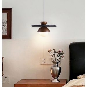 Lumiesta-tropeza-lampa-wiszca-trawertynowa-czarna-do-salonu-30x18-cm-2.jpg Tropeza - Lampa wisząca trawertynowa czarna do salonu Ø30x18 cm
