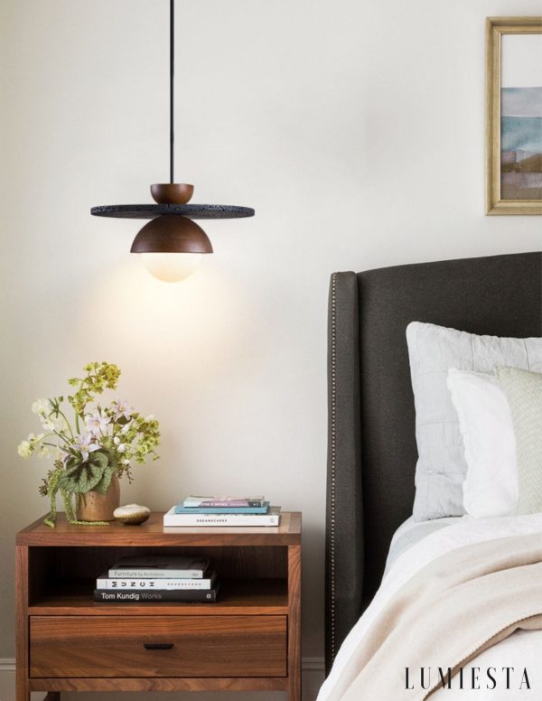 Lumiesta-tropeza-lampa-wiszca-trawertynowa-czarna-do-salonu-30x18-cm-3.jpg Tropeza - Lampa wisząca trawertynowa czarna do salonu Ø30x18 cm