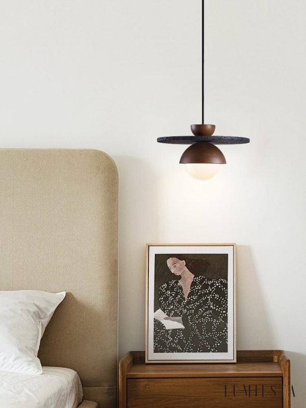 Lumiesta-tropeza-lampa-wiszca-trawertynowa-czarna-do-salonu-30x18-cm-4.jpg Tropeza - Lampa wisząca trawertynowa czarna do salonu Ø30x18 cm